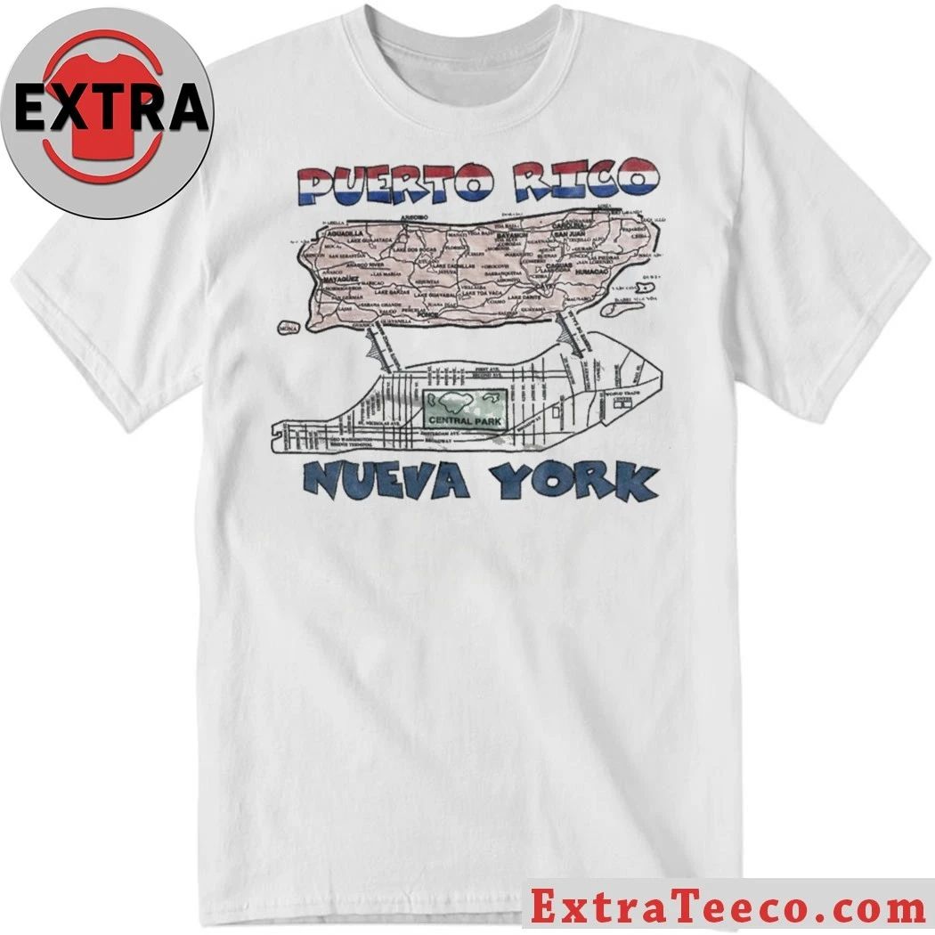 Original Puerto Rico Nueva York Map 2026 Tee Shirt Unisex T-shirt, Sweatshirt, Hoodie, Long Sleeve Tee - T-Shirt, Sweatshirt, Hoodie