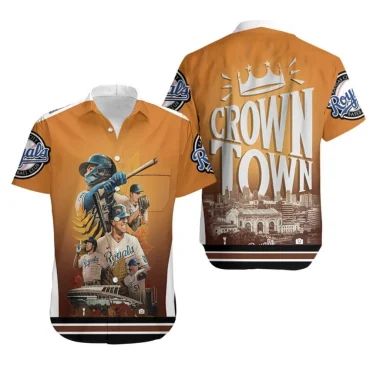 Kansas City Royals Crown Town Hawaiian Shirt Unisex T-shirt, Sweatshirt, Hoodie, Long Sleeve Tee - T-Shirt, Sweatshirt, Hoodie
