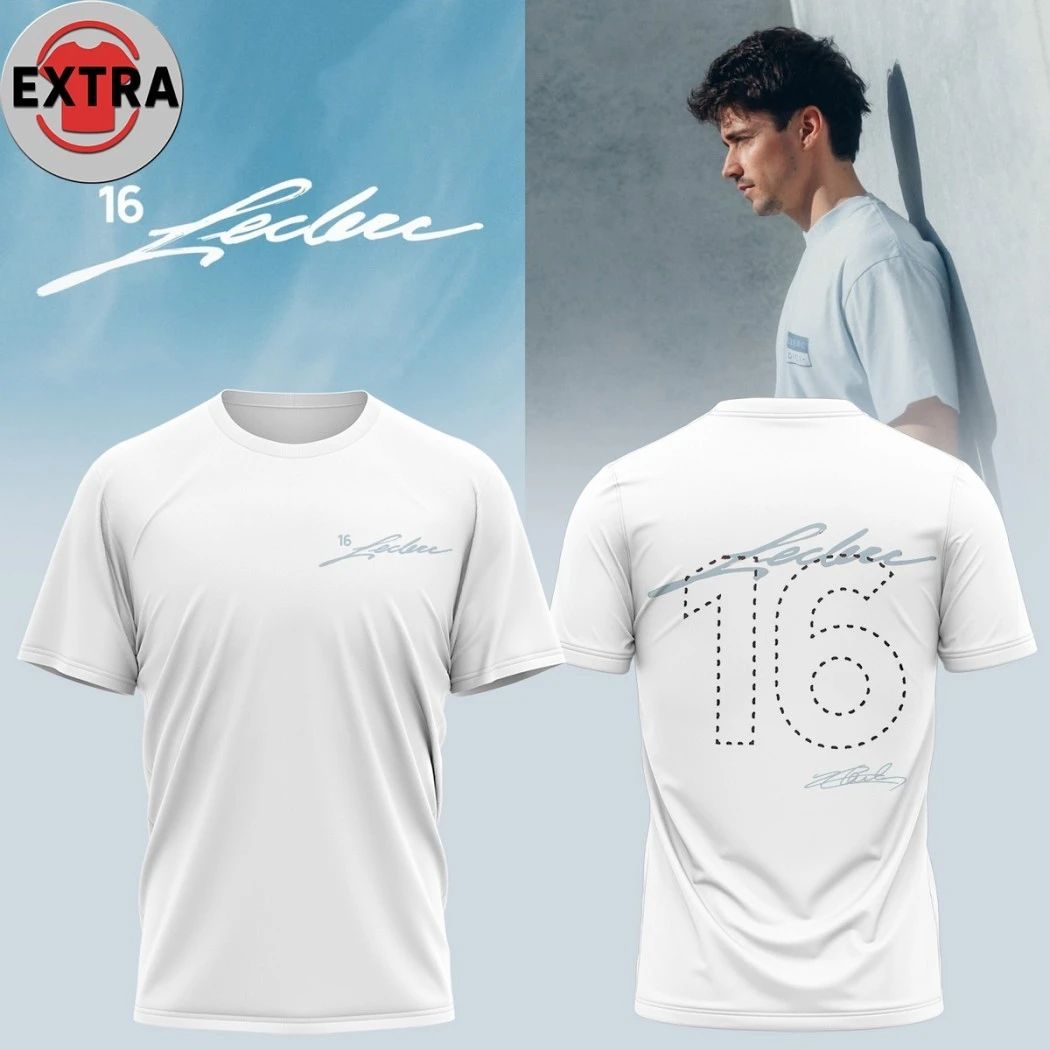 Charles Leclerc 16 Sedici 2026 Two Sided Shirt Unisex T-shirt, Sweatshirt, Hoodie, Long Sleeve Tee - T-Shirt, Sweatshirt, Hoodie