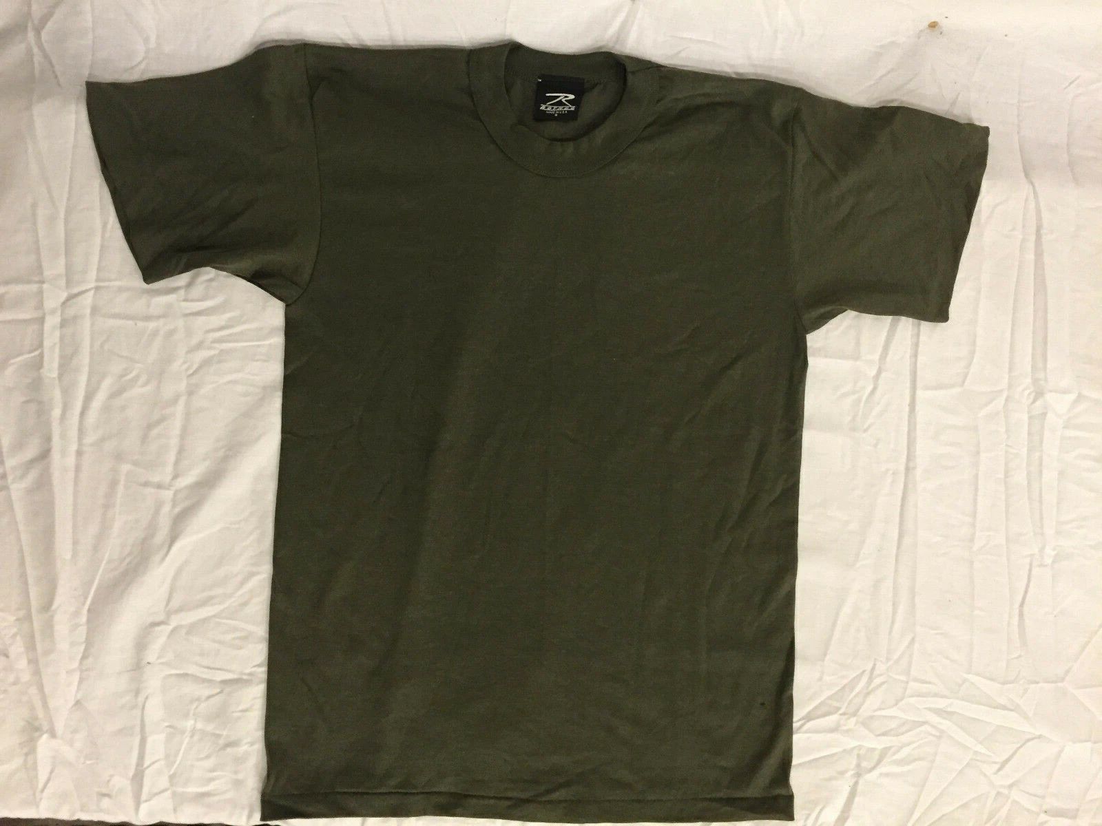 NWOTs Military Style Olive Drab Solid Green Short Sleeve Shirt Small Unisex T-shirt, Sweatshirt, Hoodie, Long Sleeve Tee - T-Shirt, Sweatshirt, Hoodie