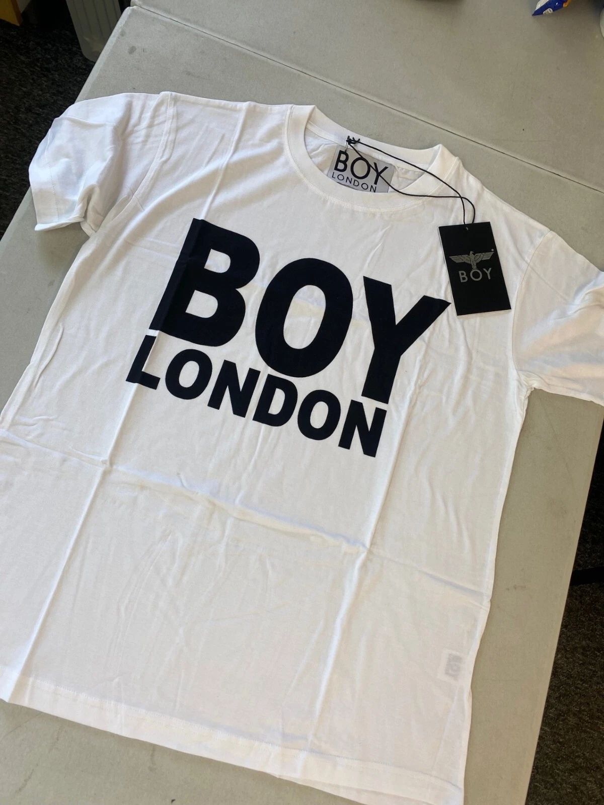 BOY LONDON WHITE OG VINTAGE T SHIRT UNISEX ONESIZE SELFRIDGES PUNK Unisex T-shirt, Sweatshirt, Hoodie, Long Sleeve Tee - T-Shirt, Sweatshirt, Hoodie