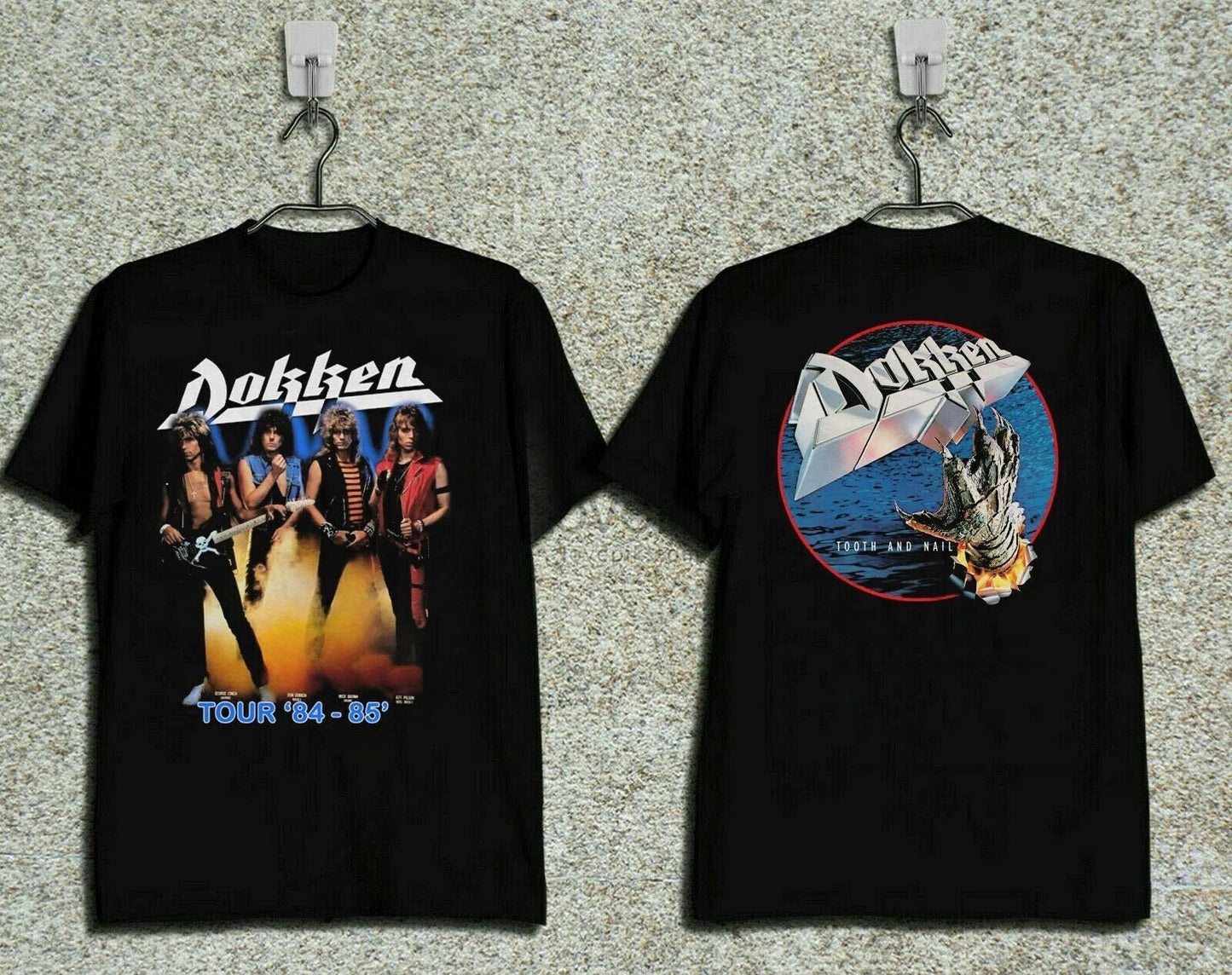 DOKKEN TOOTH & NAIL 1984 - 85 TOUR CONCERT TOP GILDAN T SHIRT REPRINT Unisex T-shirt, Sweatshirt, Hoodie, Long Sleeve Tee - T-Shirt, Sweatshirt, Hoodie