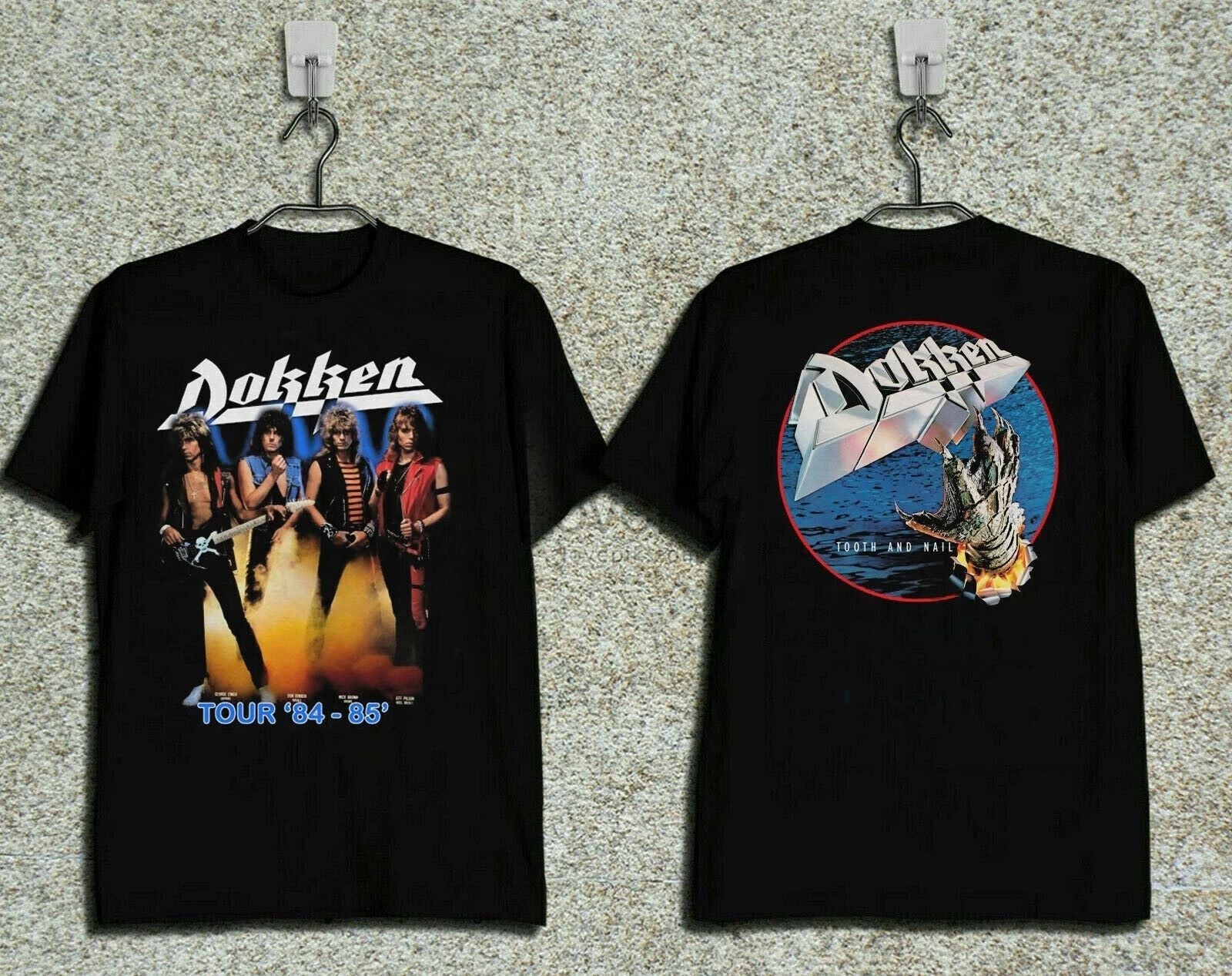 DOKKEN TOOTH & NAIL 1984 - 85 TOUR CONCERT TOP GILDAN T SHIRT REPRINT Unisex T-shirt, Sweatshirt, Hoodie, Long Sleeve Tee - T-Shirt, Sweatshirt, Hoodie