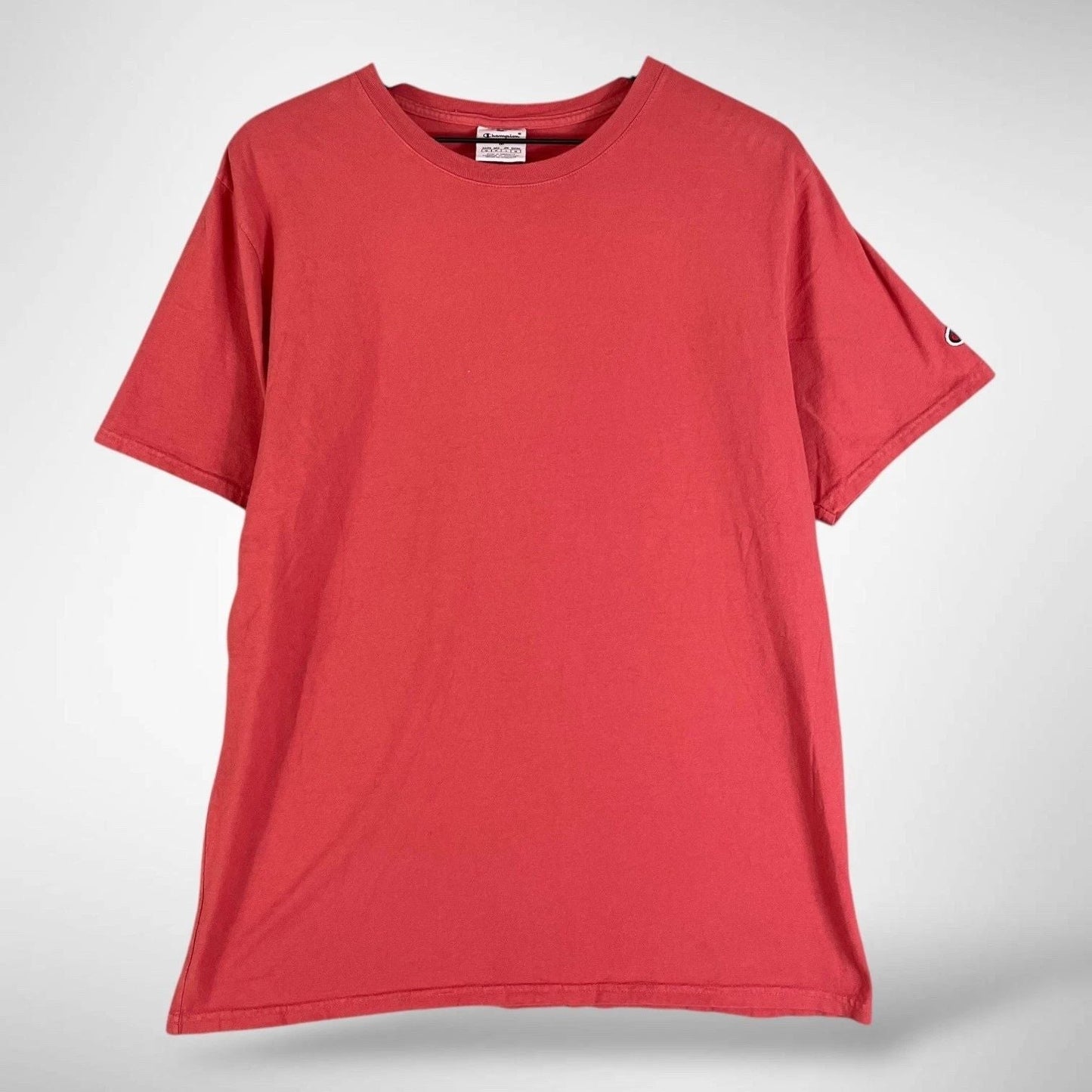 Champion Red Cotton Crewneck Short Sleeve T Shirt Men's Medium C Logo Unisex T-shirt, Sweatshirt, Hoodie, Long Sleeve Tee - T-Shirt, Sweatshirt, Hoodie