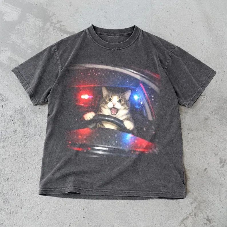 Funny Cat Meme Shirt Vintage Graphic Tee - Free Shipping US Unisex T-shirt, Sweatshirt, Hoodie, Long Sleeve Tee - T-Shirt, Sweatshirt, Hoodie