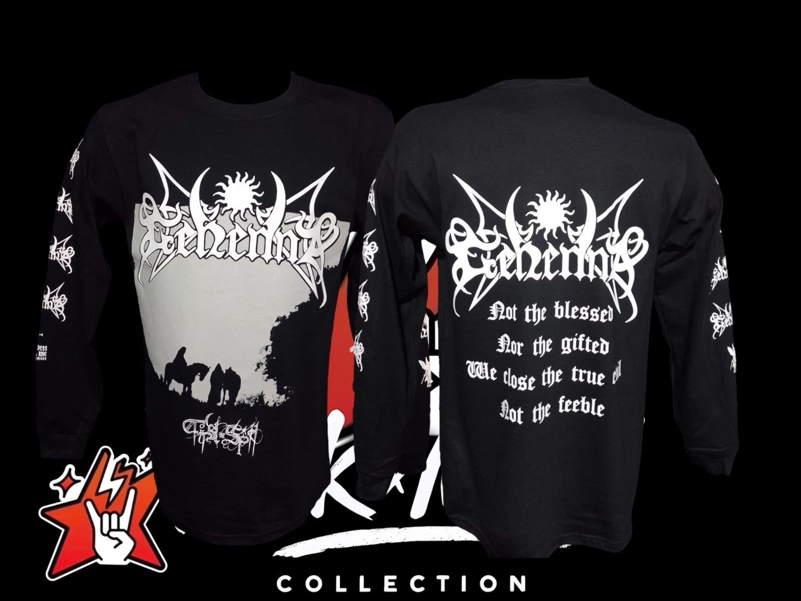 Gehenna Exclusiv T -Shirt Short & Long Sleeve Emperor Bathory Satyricom Tsjuder Unisex T-shirt, Sweatshirt, Hoodie, Long Sleeve Tee - T-Shirt, Sweatshirt, Hoodie