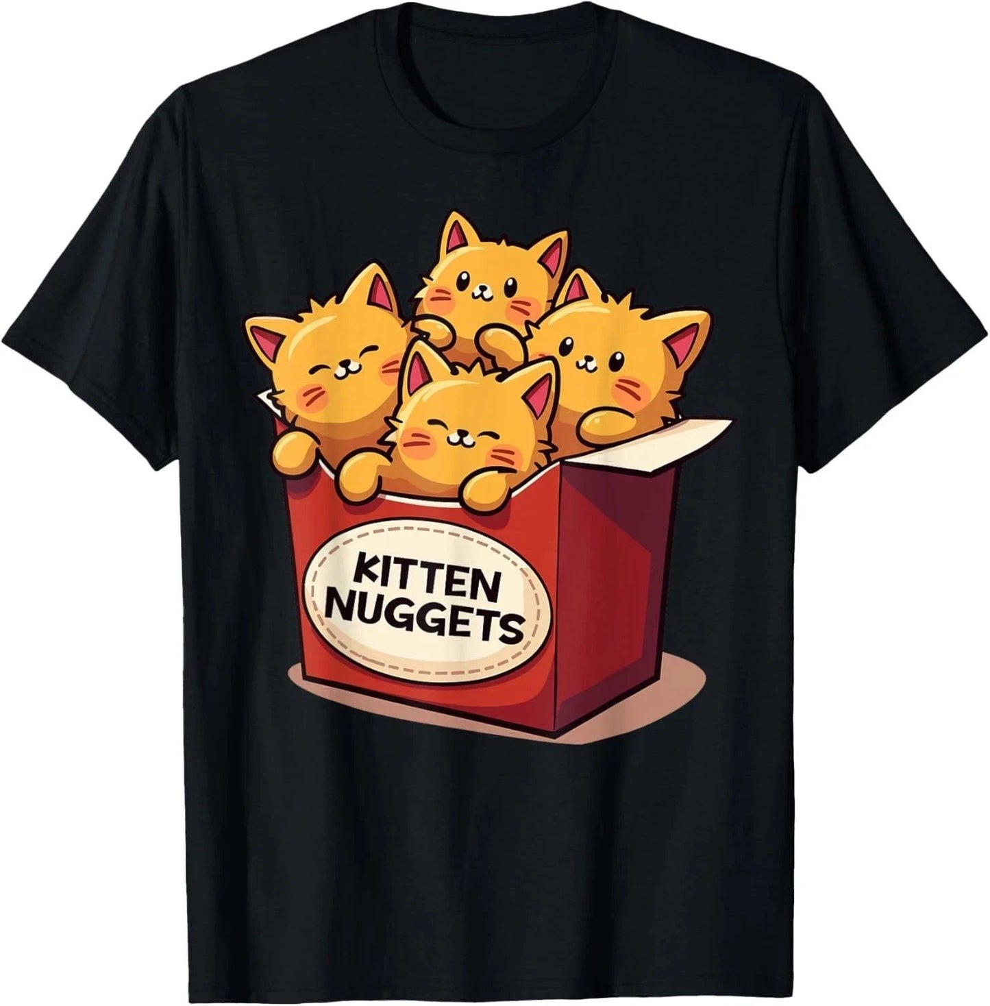 NEW LIMITED Cute Kitten Nuggets Chicken Nuggets Cat Lover Funny T-Shirt S-5XL Unisex T-shirt, Sweatshirt, Hoodie, Long Sleeve Tee - T-Shirt, Sweatshirt, Hoodie
