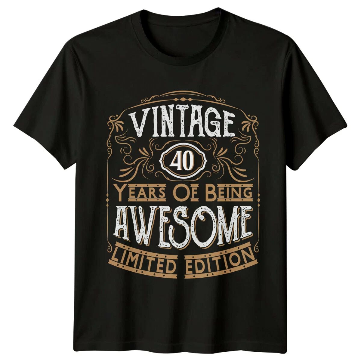Vintage 40 Years Of Being Awesome Mens T Shirt 40th Birthday Gift Unisex T-shirt, Sweatshirt, Hoodie, Long Sleeve Tee - T-Shirt, Sweatshirt, Hoodie