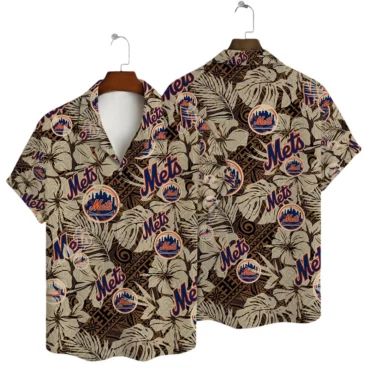 New York Mets Island Escape Hawaiian Shirt Unisex T-shirt, Sweatshirt, Hoodie, Long Sleeve Tee - T-Shirt, Sweatshirt, Hoodie