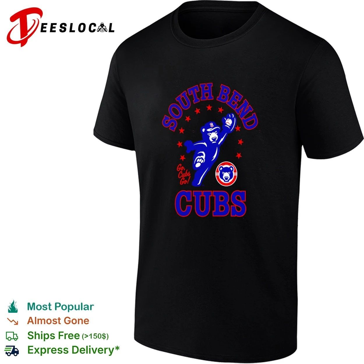South Bend Cubs Go Cubs Go Baseball MiLB T-shirt Unisex T-shirt, Sweatshirt, Hoodie, Long Sleeve Tee - T-Shirt, Sweatshirt, Hoodie