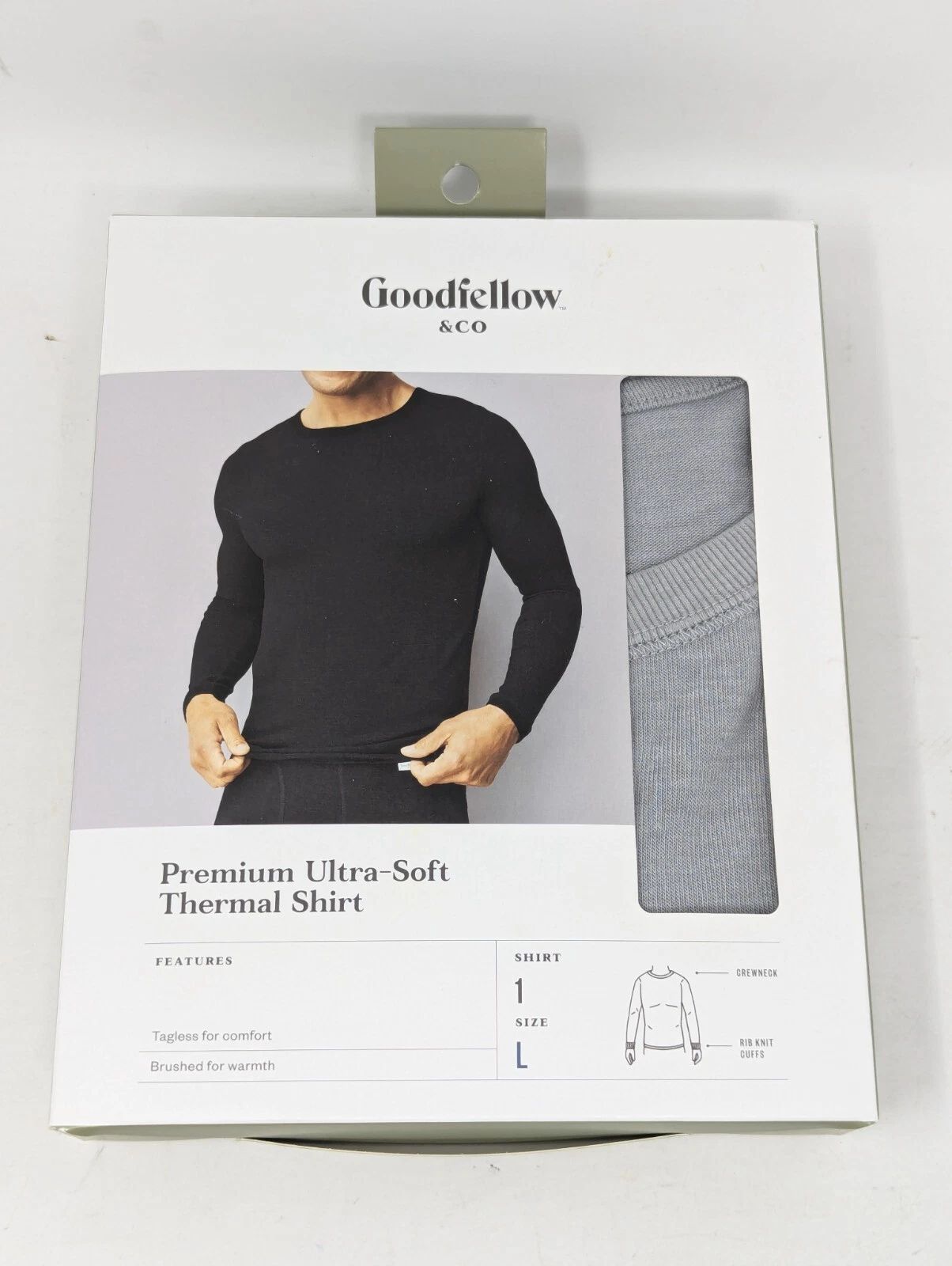Goodfellow Men's Ultra Soft Thermal Long Sleeve (Shirt or Pants) Choose - Gray Unisex T-shirt, Sweatshirt, Hoodie, Long Sleeve Tee - T-Shirt, Sweatshirt, Hoodie