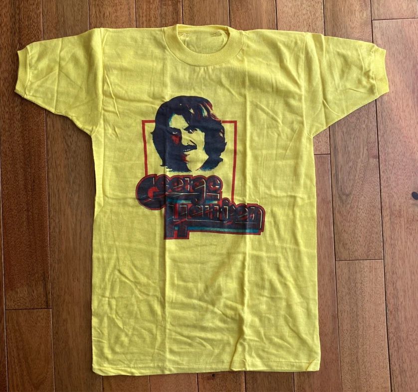 Vintage George Harrison Rare Yellow T-Shirt Cotton Adult S-5XL GS563 Unisex T-shirt, Sweatshirt, Hoodie, Long Sleeve Tee - T-Shirt, Sweatshirt, Hoodie