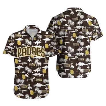 San Diego Padres Sunset Palms Hawaiian Shirt Unisex T-shirt, Sweatshirt, Hoodie, Long Sleeve Tee - T-Shirt, Sweatshirt, Hoodie