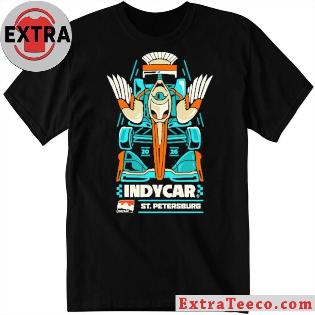 Original INDYCAR x For the Bay Collab St Petersburg 2026 Shirt Unisex T-shirt, Sweatshirt, Hoodie, Long Sleeve Tee - T-Shirt, Sweatshirt, Hoodie