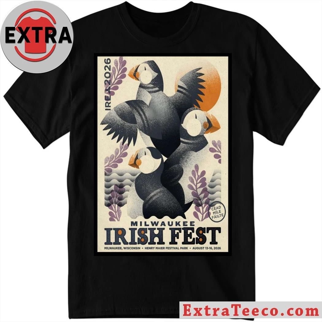 Milwaukee Irish Fest In Milwaukee WI On Aug 13-16 2026 Event Poster T-Shirt Unisex T-shirt, Sweatshirt, Hoodie, Long Sleeve Tee - T-Shirt, Sweatshirt, Hoodie