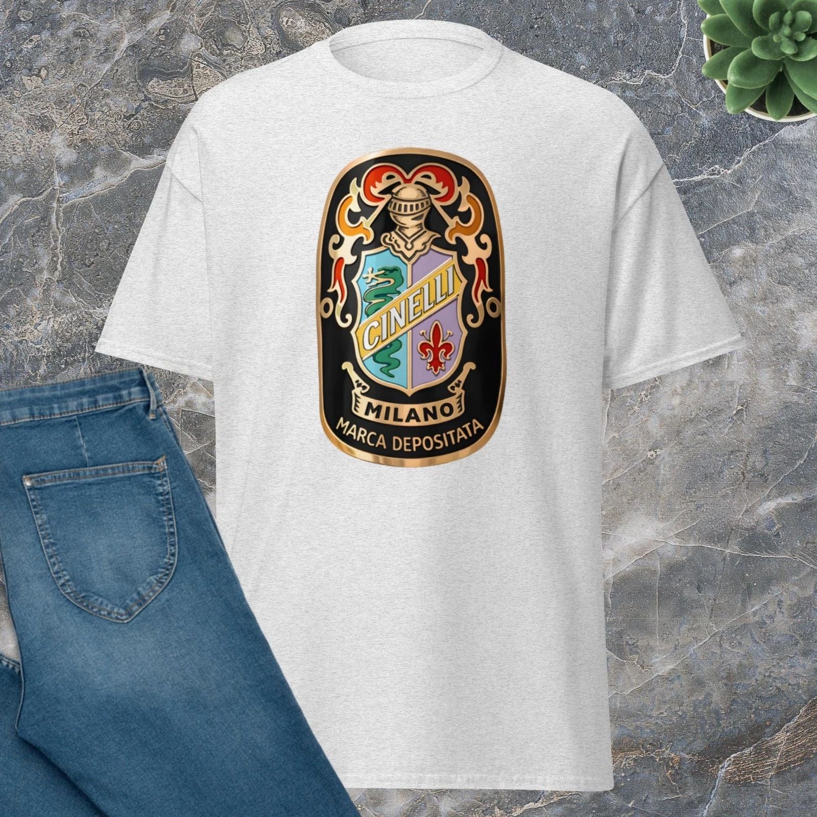 CINELLI VINTAGE HEADBADGE - Unisex T-Shirt - Gildan 5000 - BRAND NEW - Eroica Unisex T-shirt, Sweatshirt, Hoodie, Long Sleeve Tee - T-Shirt, Sweatshirt, Hoodie
