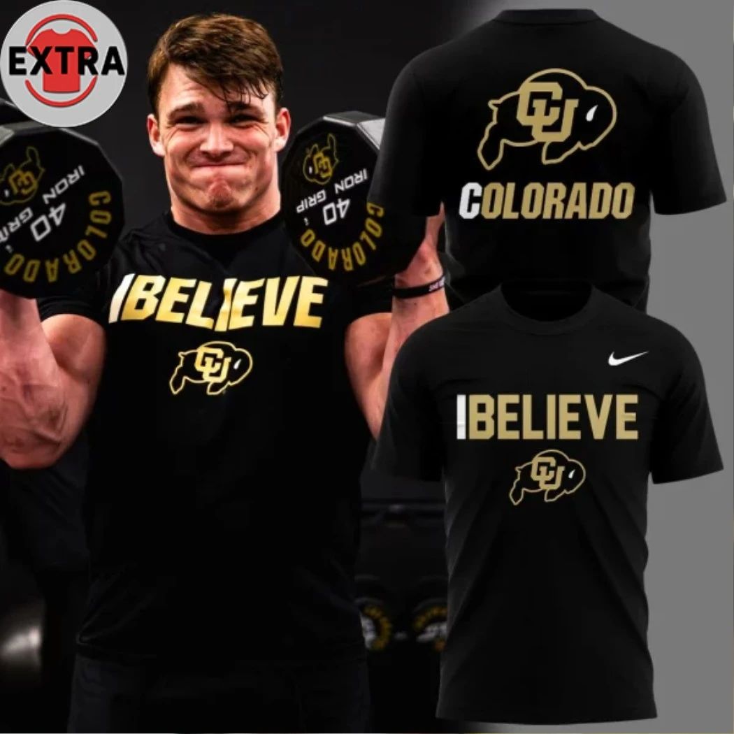 Colorado Buffaloes Believe Logo 2026 T-Shirt Unisex T-shirt, Sweatshirt, Hoodie, Long Sleeve Tee - T-Shirt, Sweatshirt, Hoodie