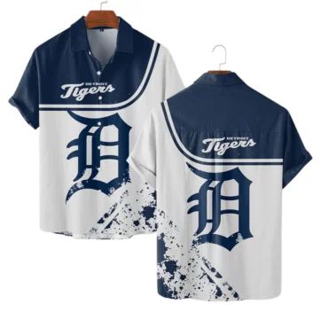 Detroit Tigers Bold Splash Hawaiian Shirt Unisex T-shirt, Sweatshirt, Hoodie, Long Sleeve Tee - T-Shirt, Sweatshirt, Hoodie