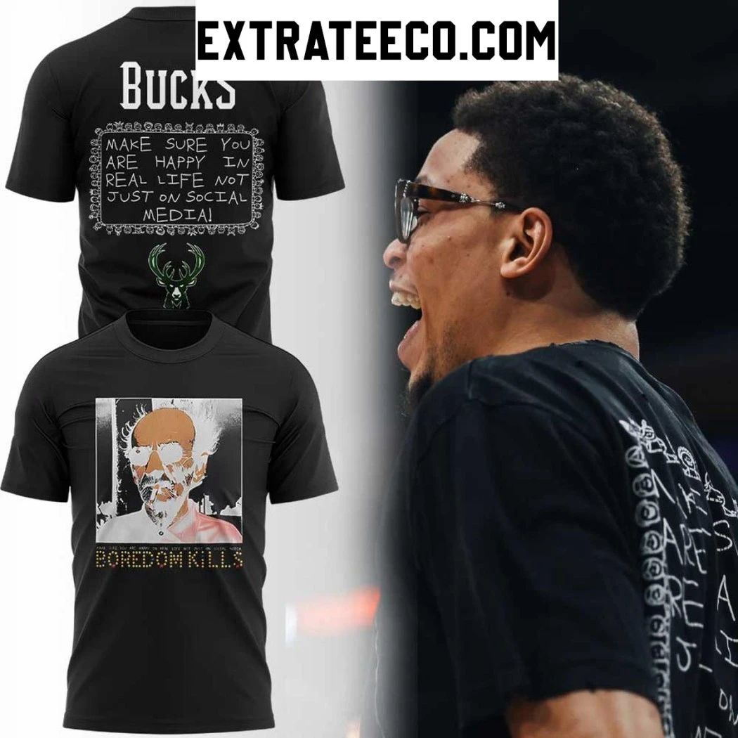 Boredom Kills Milwaukee Bucks An Important Reminder Hoodie T-Shirt Unisex T-shirt, Sweatshirt, Hoodie, Long Sleeve Tee - T-Shirt, Sweatshirt, Hoodie