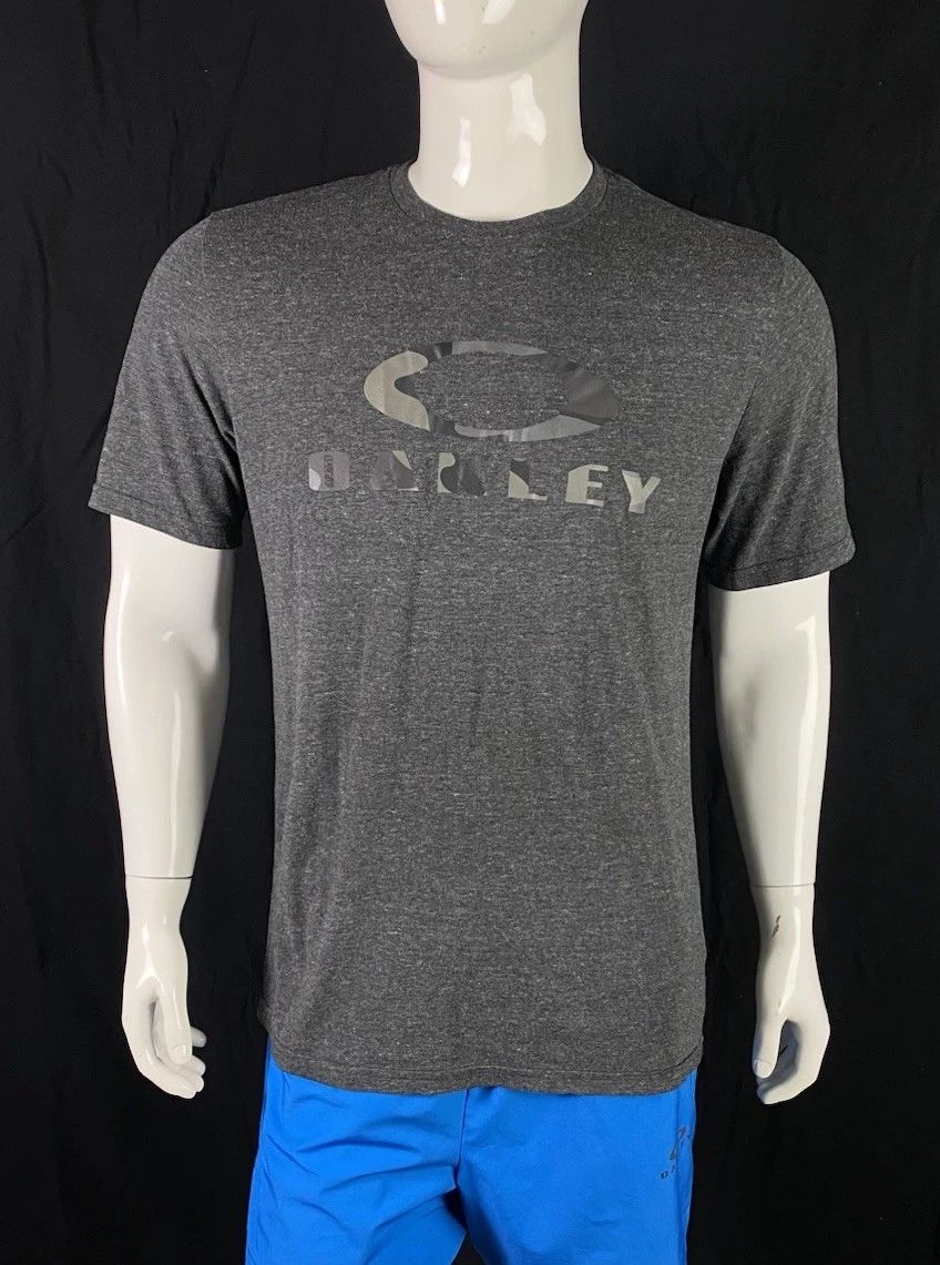 Oakley Gray Front Logo T Shirt, A Grade, Men's Size Large Unisex T-shirt, Sweatshirt, Hoodie, Long Sleeve Tee - T-Shirt, Sweatshirt, Hoodie