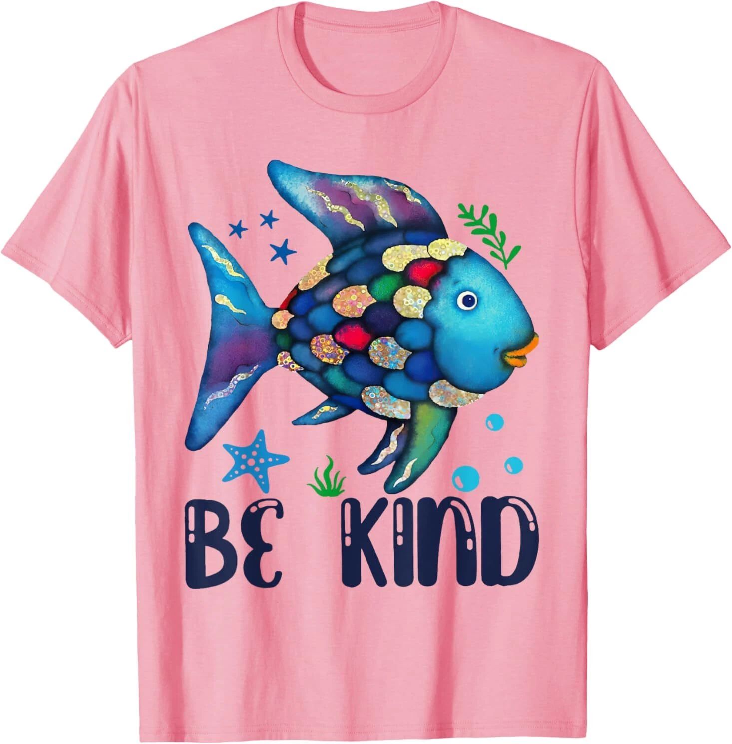 Be Kind Rainbow Fish Teacher Life Back To School Teaching T-Shirt Unisex T-shirt, Sweatshirt, Hoodie, Long Sleeve Tee - T-Shirt, Sweatshirt, Hoodie