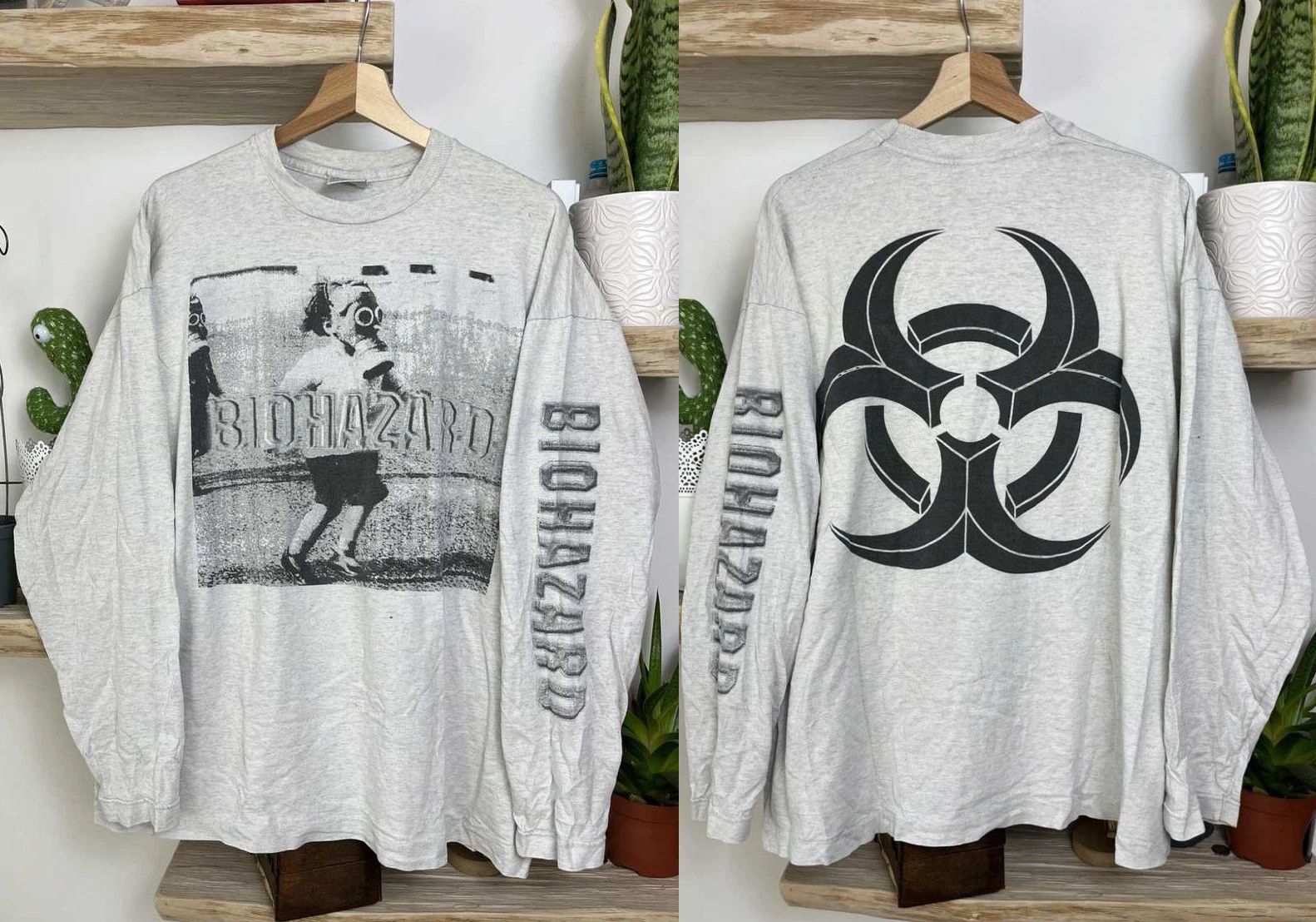 Very Rare Biohazard State of the World Address 1994 Long Sleeve S to 5XL 2F1488 Unisex T-shirt, Sweatshirt, Hoodie, Long Sleeve Tee - T-Shirt, Sweatshirt, Hoodie