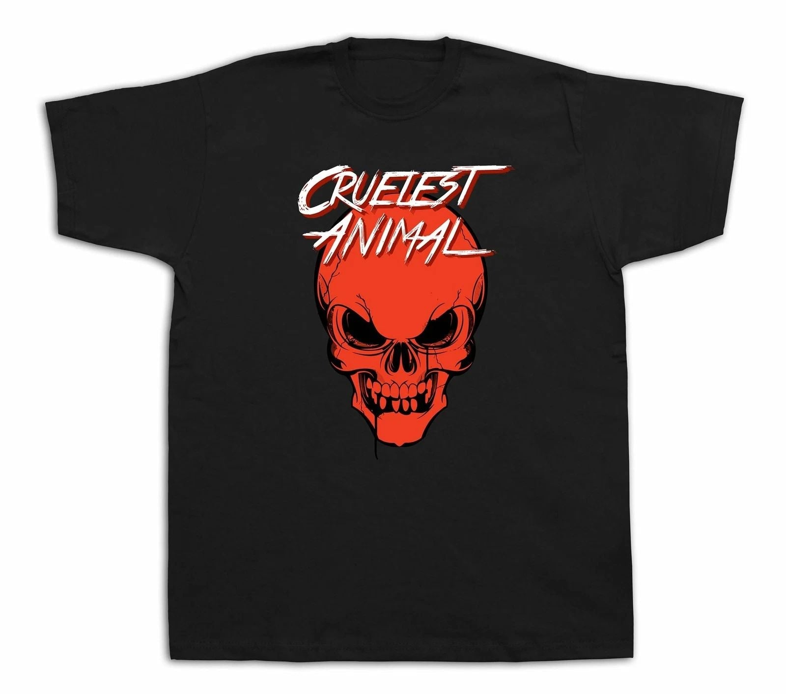 New Mens cotton Tshirt print Cruelest Animal freak skull funny stylish design Unisex T-shirt, Sweatshirt, Hoodie, Long Sleeve Tee - T-Shirt, Sweatshirt, Hoodie