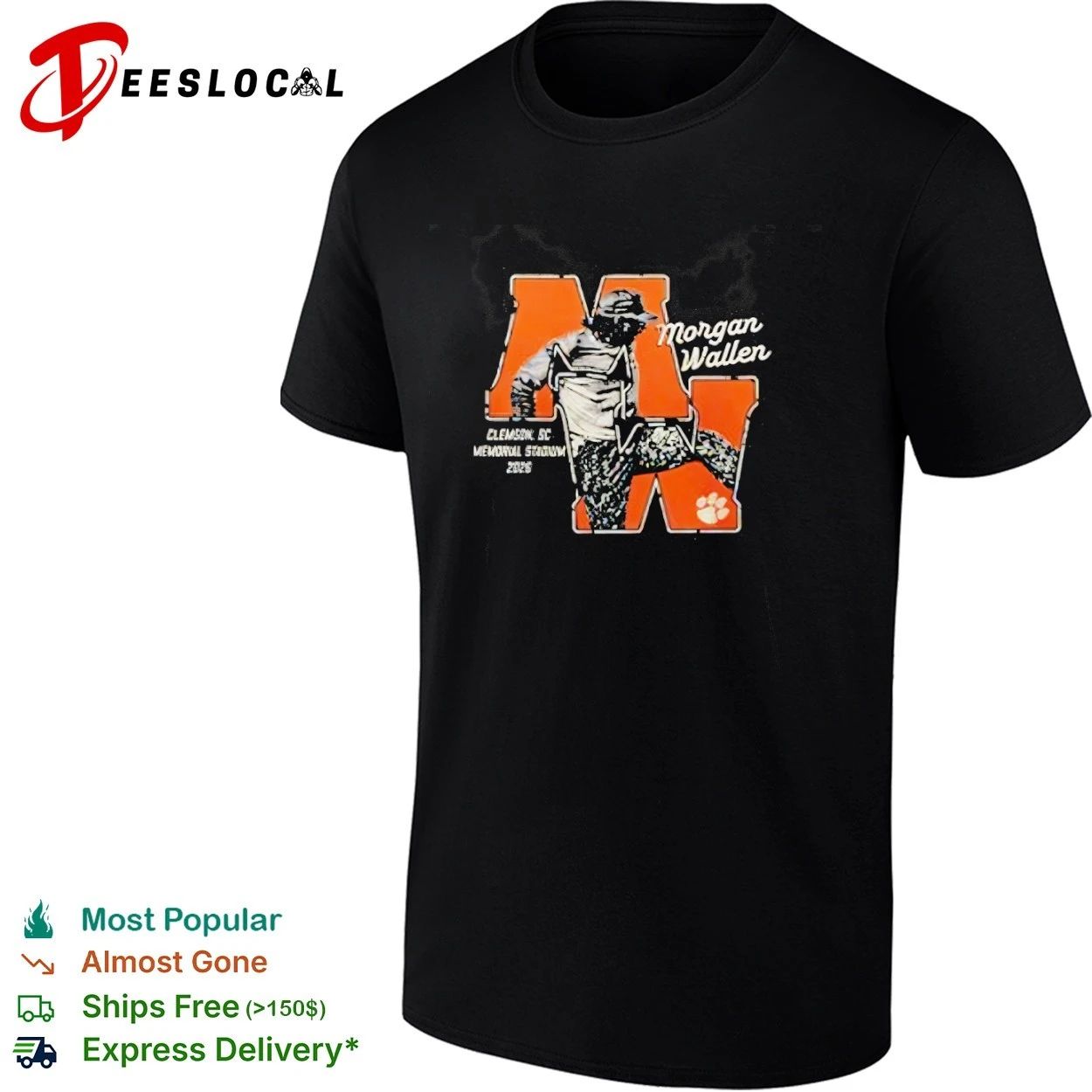 Morgan Wallen Clemson Tigers Still The Problem Tour 2026 Memorial Stadium T-shirt Unisex T-shirt, Sweatshirt, Hoodie, Long Sleeve Tee - T-Shirt, Sweatshirt, Hoodie