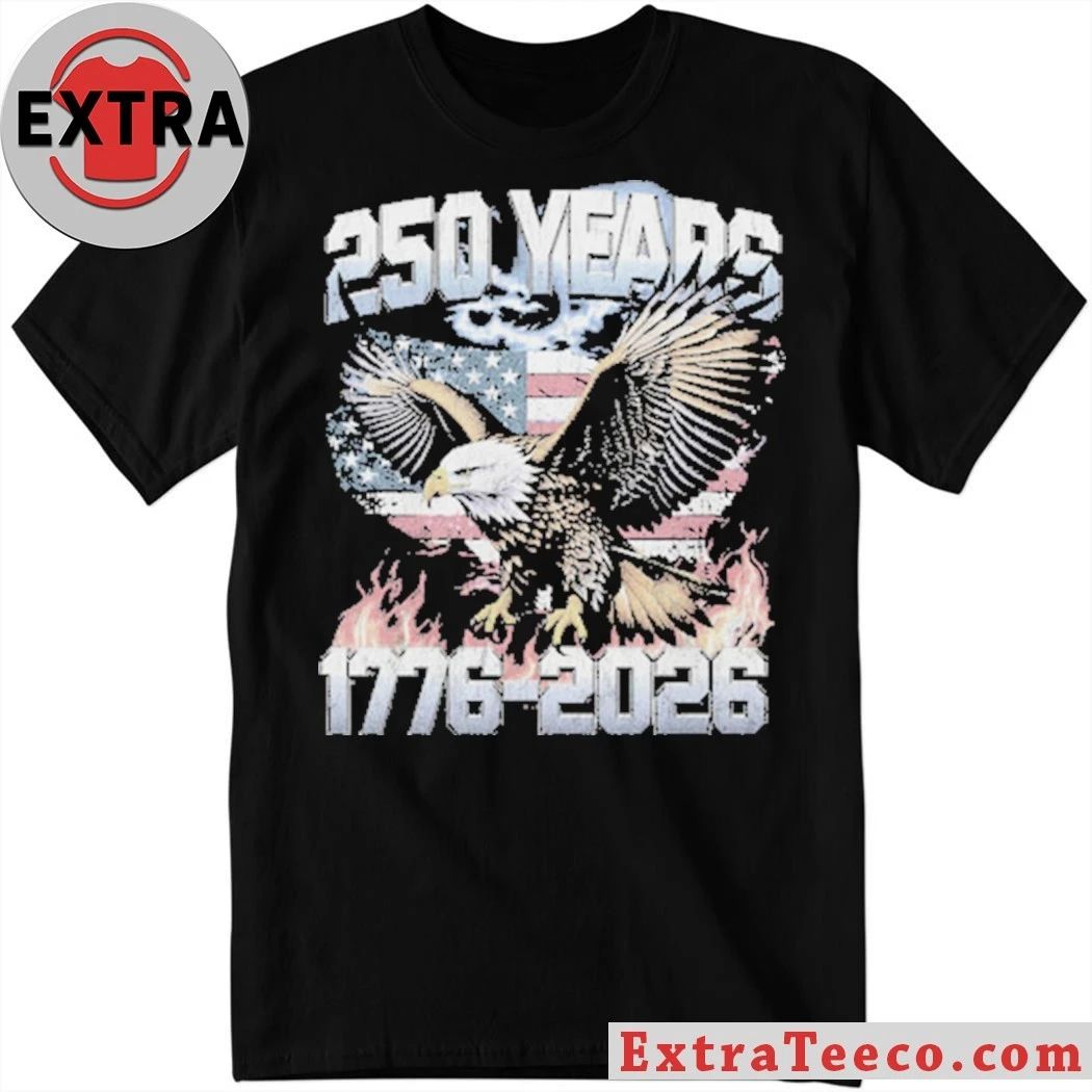USA America 250 Years Eagle Flag Shirt Unisex T-shirt, Sweatshirt, Hoodie, Long Sleeve Tee - T-Shirt, Sweatshirt, Hoodie