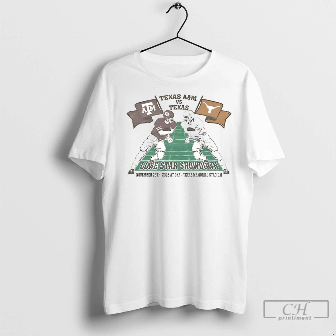 Premium Texas Longhorns Vs Texas Am Lone Star Showdown 2025 Unisex T-shirt, Sweatshirt, Hoodie, Long Sleeve Tee - T-Shirt, Sweatshirt, Hoodie