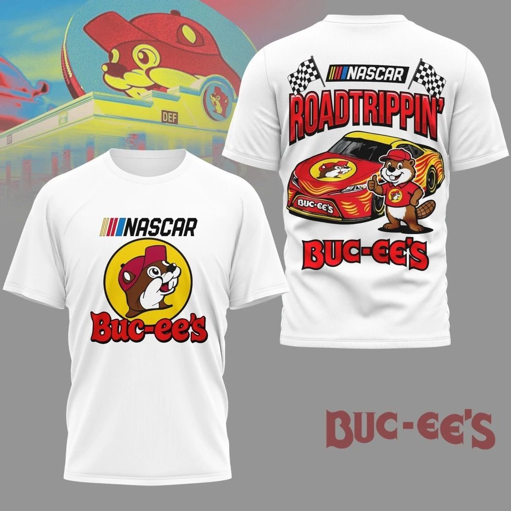Buc Ees Nascar Road Trippin Logo Two Sided Hoodie T-Shirt Unisex T-shirt, Sweatshirt, Hoodie, Long Sleeve Tee - T-Shirt, Sweatshirt, Hoodie