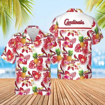 St. Louis Cardinals Pineapple Paradise Hawaiian Shirt Unisex T-shirt, Sweatshirt, Hoodie, Long Sleeve Tee - T-Shirt, Sweatshirt, Hoodie