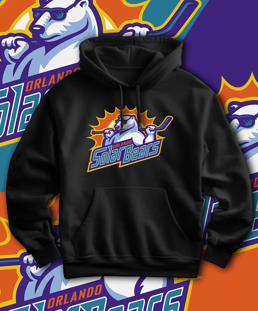 Orlando Solar Bears AHL Adult Hoodie  Sizes S-3XL! Fast Ship! Unisex T-shirt, Sweatshirt, Hoodie, Long Sleeve Tee - T-Shirt, Sweatshirt, Hoodie
