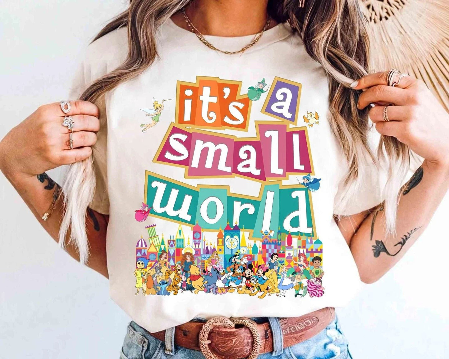 Retro Patel Fantasyland Park It's A Small World Unisex Tee 82593 Unisex T-shirt, Sweatshirt, Hoodie, Long Sleeve Tee - T-Shirt, Sweatshirt, Hoodie