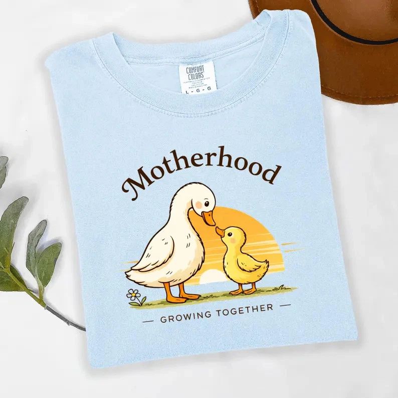 Comfort Tee Motherhood Mama Duck Cute Mom Gift Shirt Unisex T-shirt, Sweatshirt, Hoodie, Long Sleeve Tee - T-Shirt, Sweatshirt, Hoodie