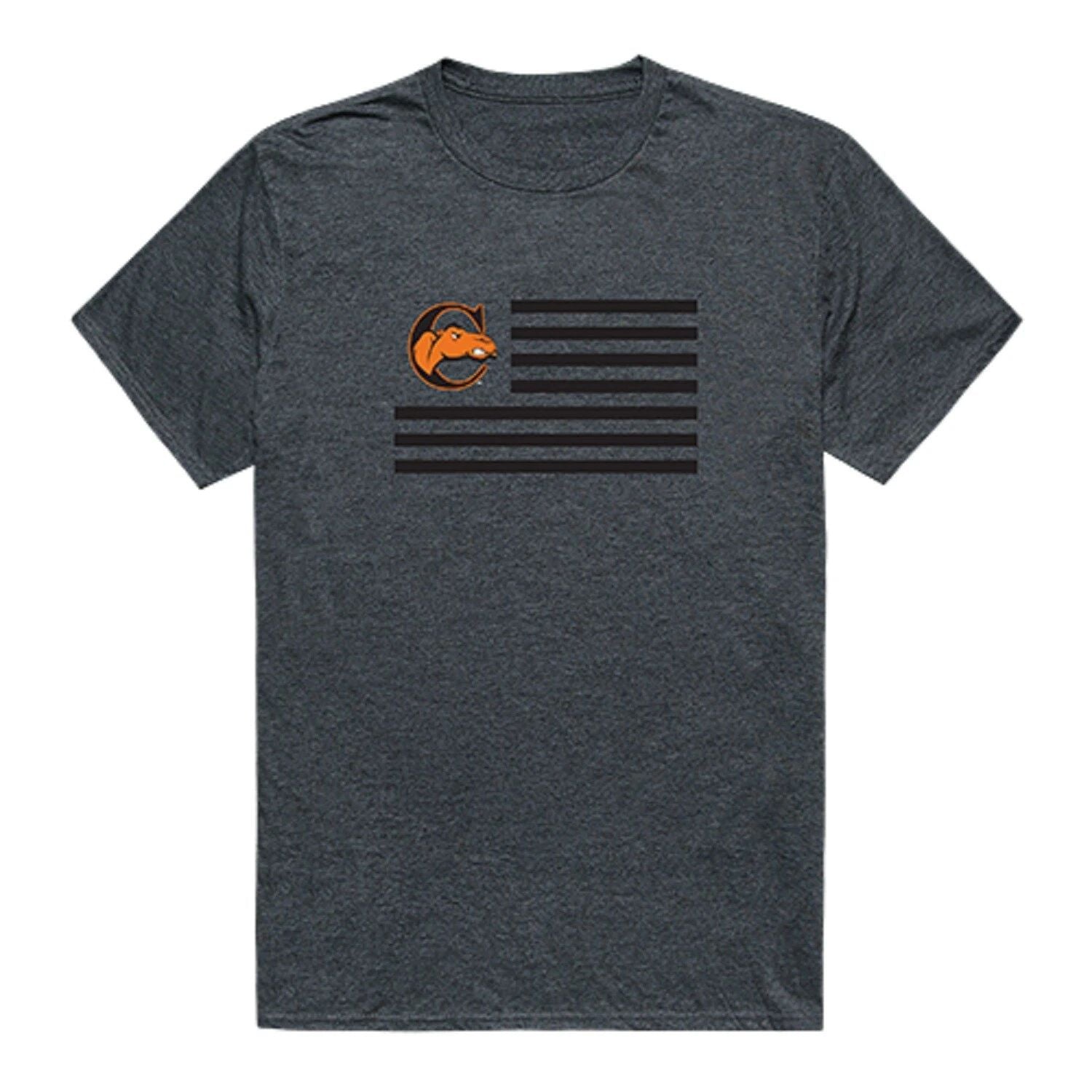 Campbell University Camels CU NCAA Cotton College Logo USA Flag T-Shirt S - 2XL Unisex T-shirt, Sweatshirt, Hoodie, Long Sleeve Tee - T-Shirt, Sweatshirt, Hoodie
