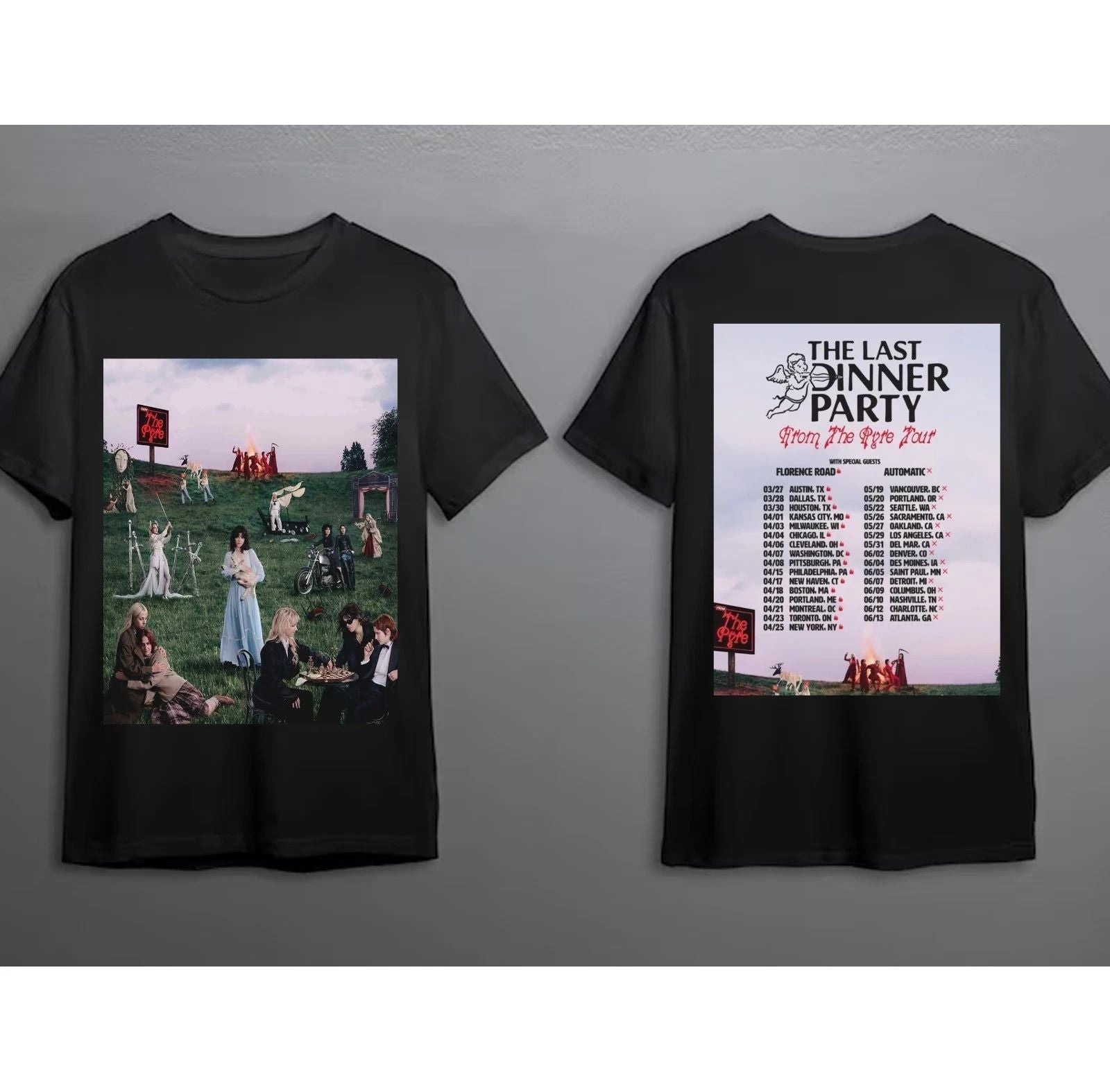 The Last Dinner Party announce 2026 North America Tour Shirt Unisex T-shirt, Sweatshirt, Hoodie, Long Sleeve Tee - T-Shirt, Sweatshirt, Hoodie