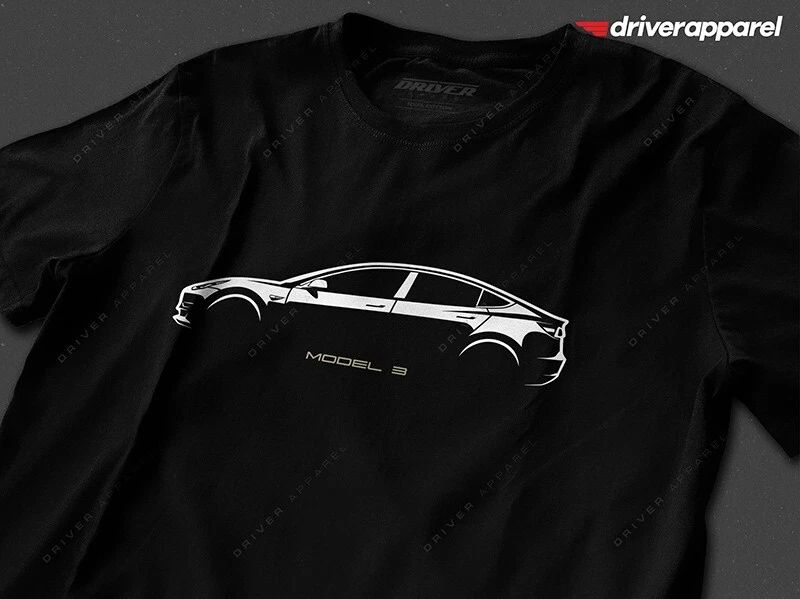 Tesla Model 3 Shirts Hoodies Motors Silhouette Logo Y S X EV Electric Elon Musk Unisex T-shirt, Sweatshirt, Hoodie, Long Sleeve Tee - T-Shirt, Sweatshirt, Hoodie