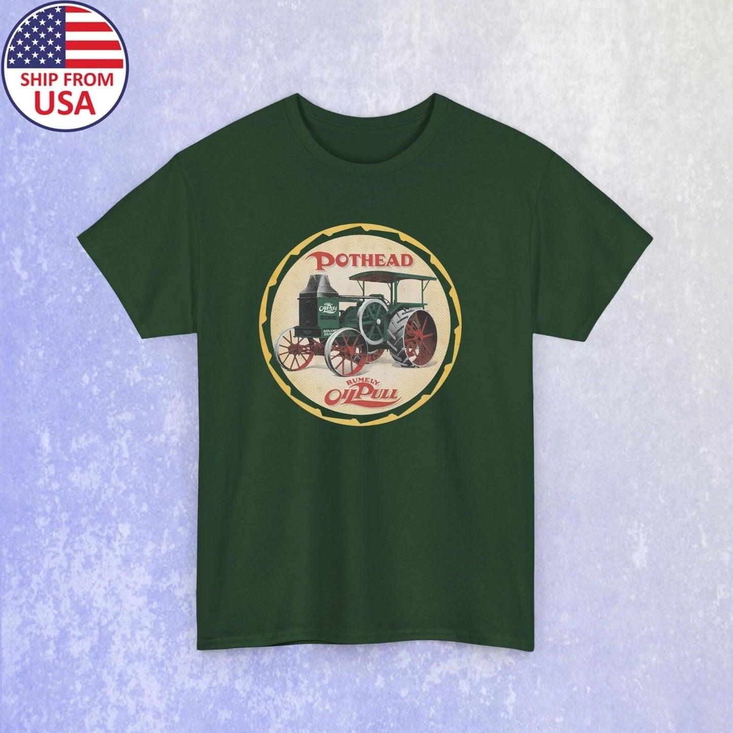 Rumely Oil Pull Tractor Men's Size S-5XL Unisex T-shirt, Sweatshirt, Hoodie, Long Sleeve Tee - T-Shirt, Sweatshirt, Hoodie