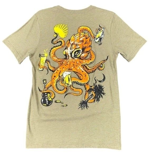 Charleston Beer Fest Octopus Shirt Mens S Brewery Event South Carolina Ale Pub Unisex T-shirt, Sweatshirt, Hoodie, Long Sleeve Tee - T-Shirt, Sweatshirt, Hoodie