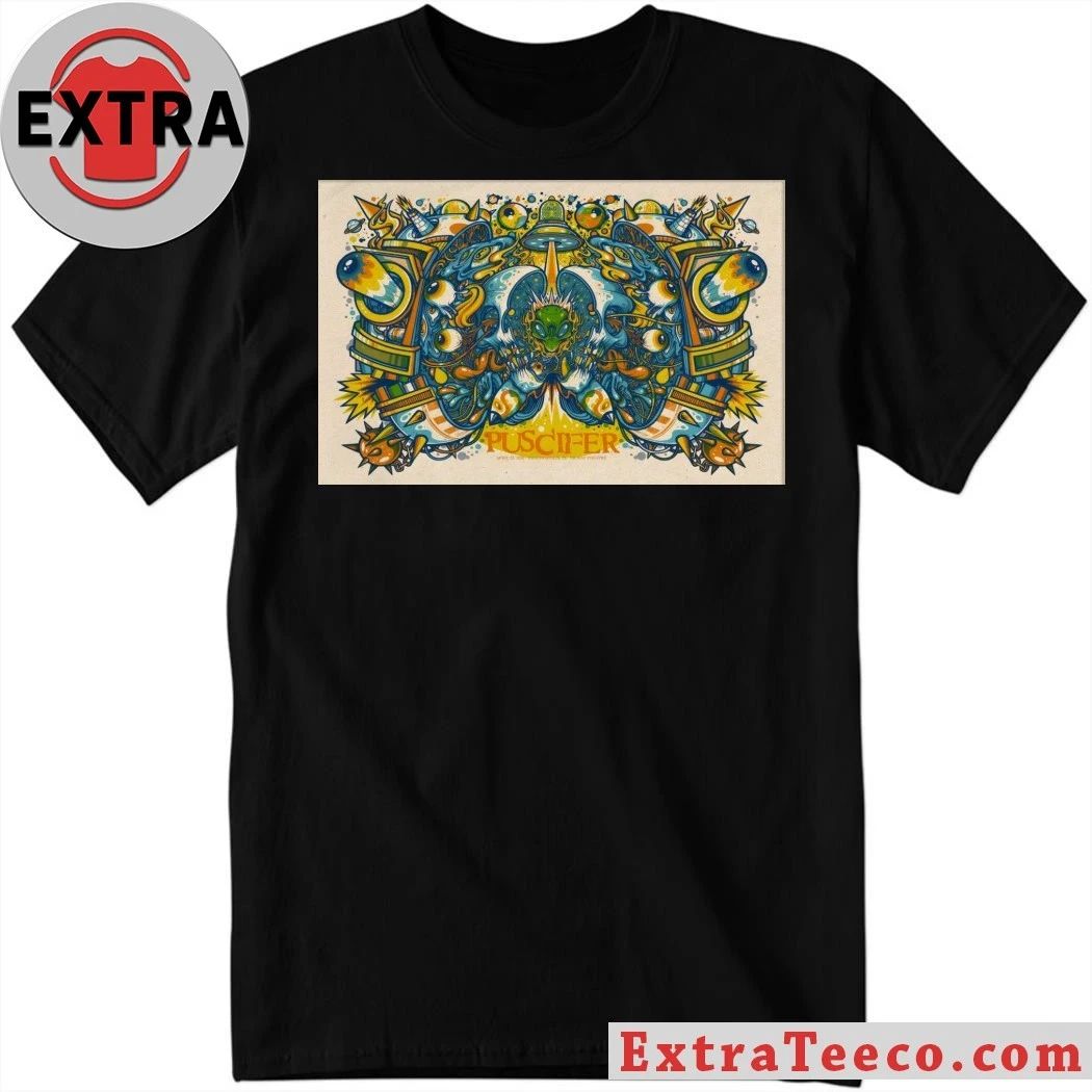 Puscifer Murat Theatre At Old National Centre, Indianapolis , April 23 2026 Poster Shirt Unisex T-shirt, Sweatshirt, Hoodie, Long Sleeve Tee - T-Shirt, Sweatshirt, Hoodie