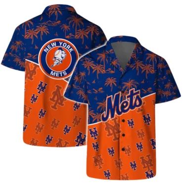 New York Mets Beach Party Hawaiian Shirt Unisex T-shirt, Sweatshirt, Hoodie, Long Sleeve Tee - T-Shirt, Sweatshirt, Hoodie