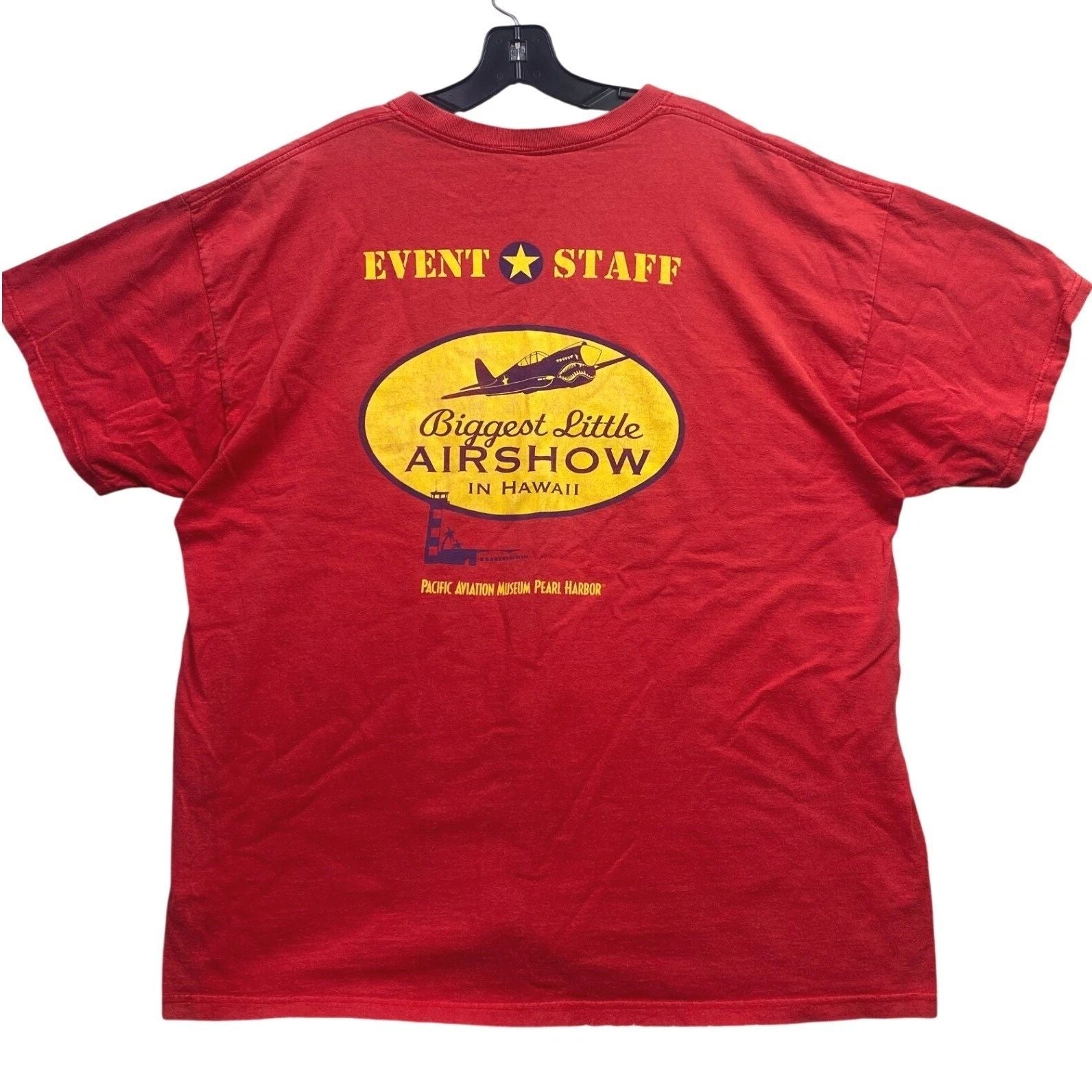 Hawaii Airshow Shirt Mens Large Spell Out Airplane Festival Everyday Streetwear Unisex T-shirt, Sweatshirt, Hoodie, Long Sleeve Tee - T-Shirt, Sweatshirt, Hoodie