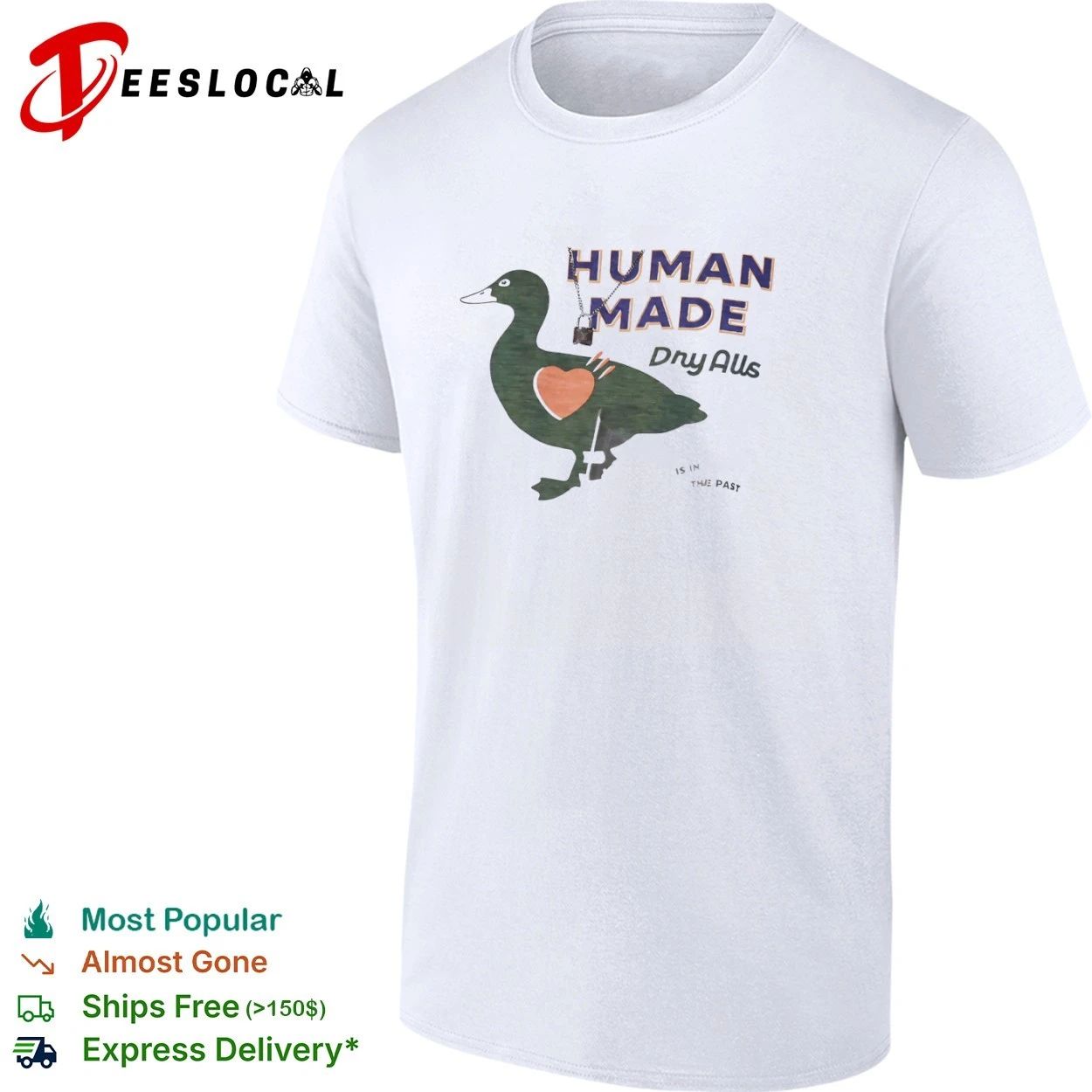Human Made Dry Alls Duck Heart Nigo Streetwear T-shirt Unisex T-shirt, Sweatshirt, Hoodie, Long Sleeve Tee - T-Shirt, Sweatshirt, Hoodie