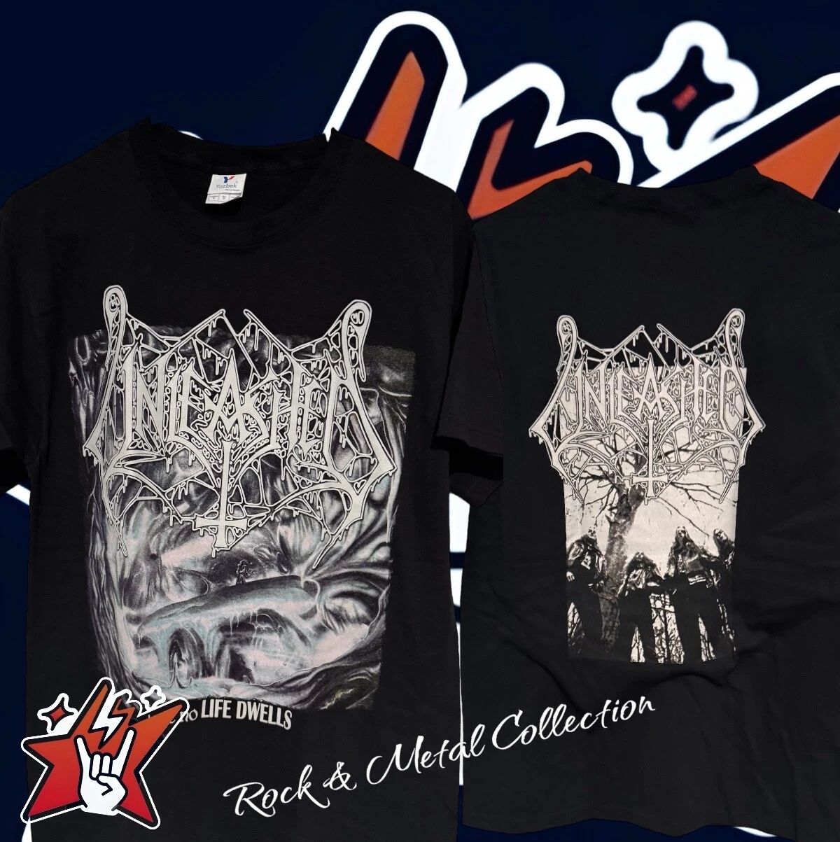 Unleashed T-Shirt New Asphyx Pestilence Entombed Sinister Dismember Unisex T-shirt, Sweatshirt, Hoodie, Long Sleeve Tee - T-Shirt, Sweatshirt, Hoodie