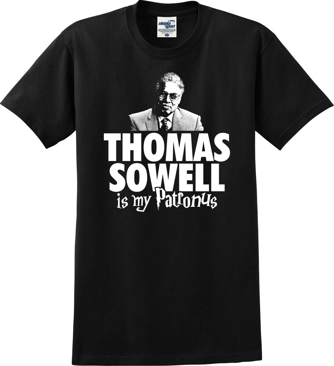 Thomas Sowell Is My Patronus Funny Unisex T-Shirt (S-5X) Unisex T-shirt, Sweatshirt, Hoodie, Long Sleeve Tee - T-Shirt, Sweatshirt, Hoodie