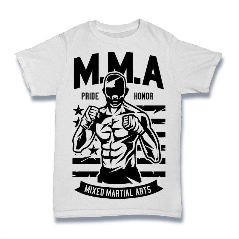 MMA Fighter T-Shirt. 100% Cotton Premium Tee NEW Unisex T-shirt, Sweatshirt, Hoodie, Long Sleeve Tee - T-Shirt, Sweatshirt, Hoodie