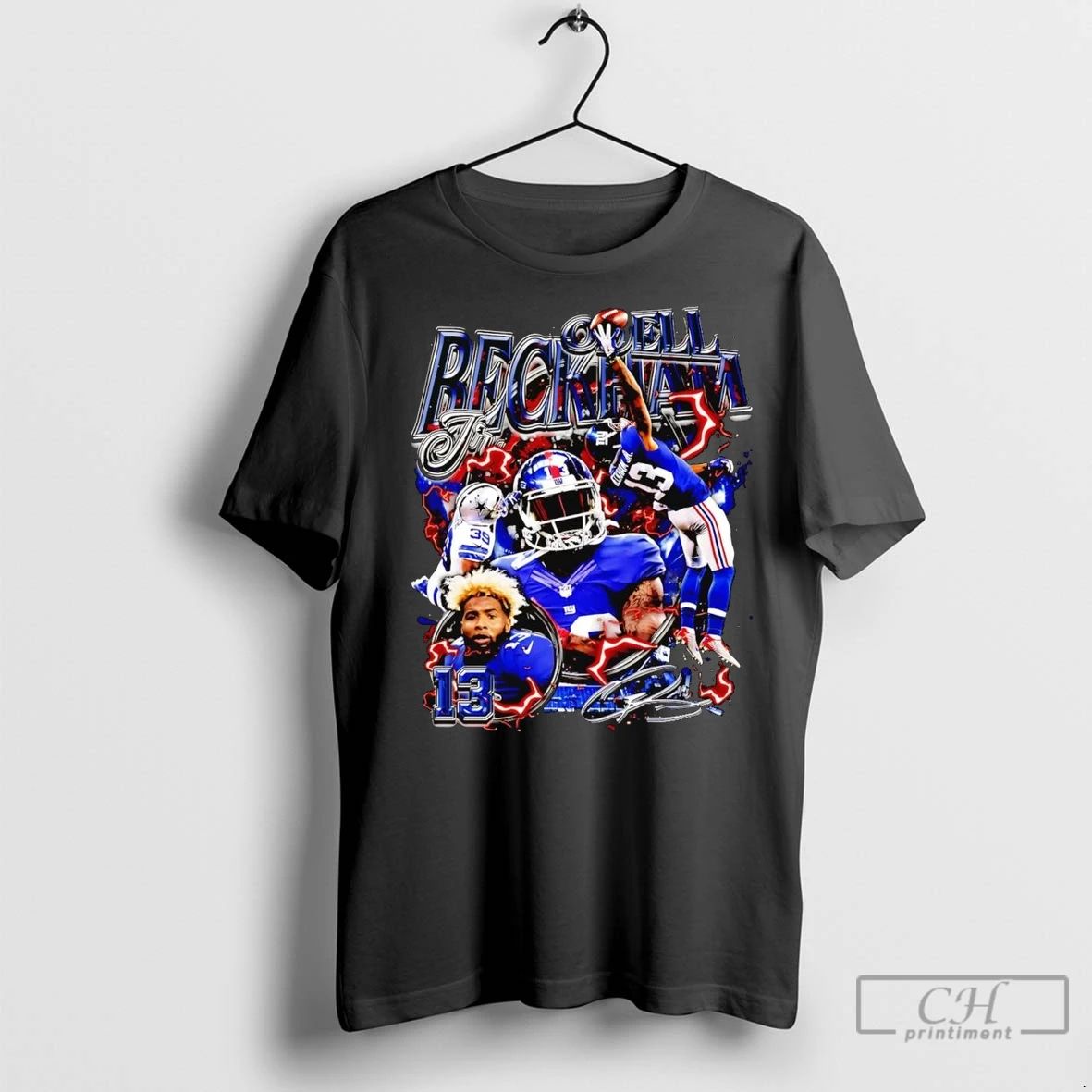 Premium Odell Beckham Jr Picture Collage New York Giants Unisex T-shirt, Sweatshirt, Hoodie, Long Sleeve Tee - T-Shirt, Sweatshirt, Hoodie
