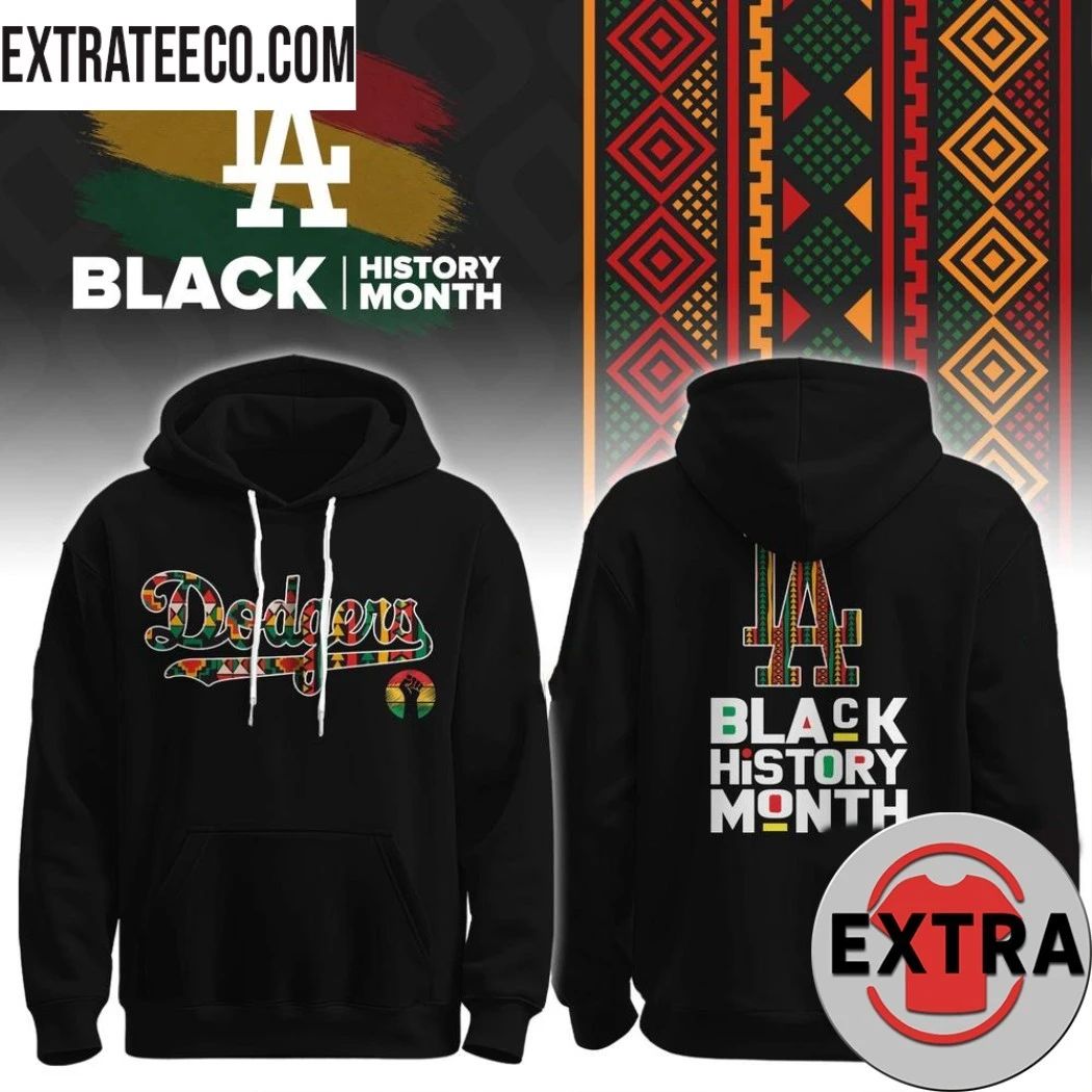 Los Angeles Dodgers Baseball Black History Month Logo Two Sided 2026 T-Shirt Unisex T-shirt, Sweatshirt, Hoodie, Long Sleeve Tee - T-Shirt, Sweatshirt, Hoodie