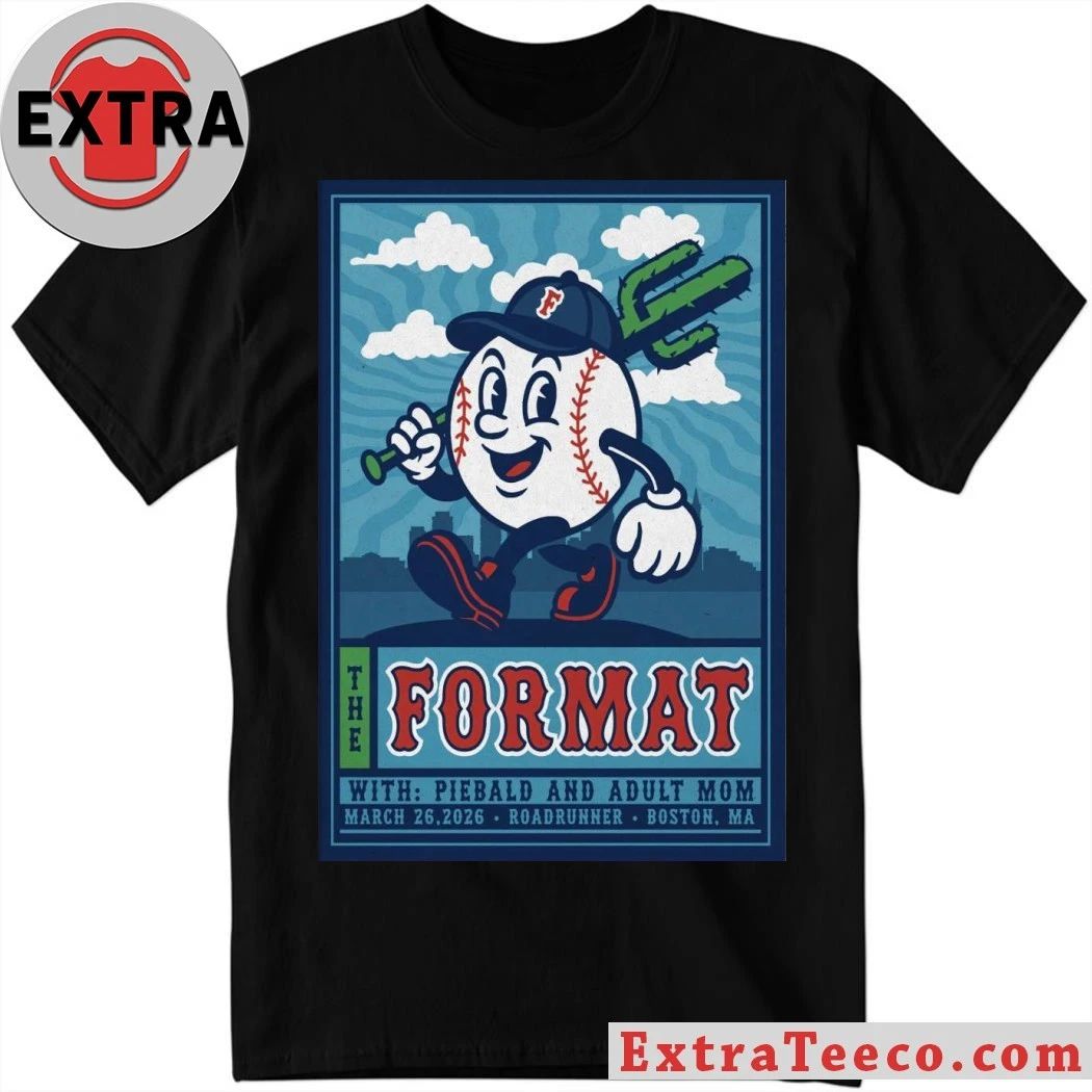 The Format Piebald, Adult Mom at Roadrunner in Boston 3.26.2026 Poster Shirt Unisex T-shirt, Sweatshirt, Hoodie, Long Sleeve Tee - T-Shirt, Sweatshirt, Hoodie